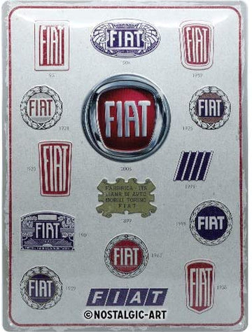 Large Sign: Fiat Logo Evolution
